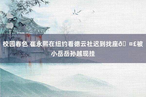 校园春色 崔永熙在纽约看德云社迟到找座🤣被小岳岳孙越现挂
